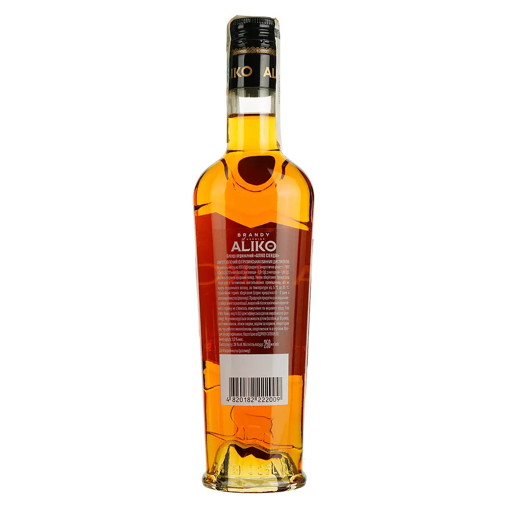 Бренді ординарний Aliko C&W 36% 0.25 л - фото 2