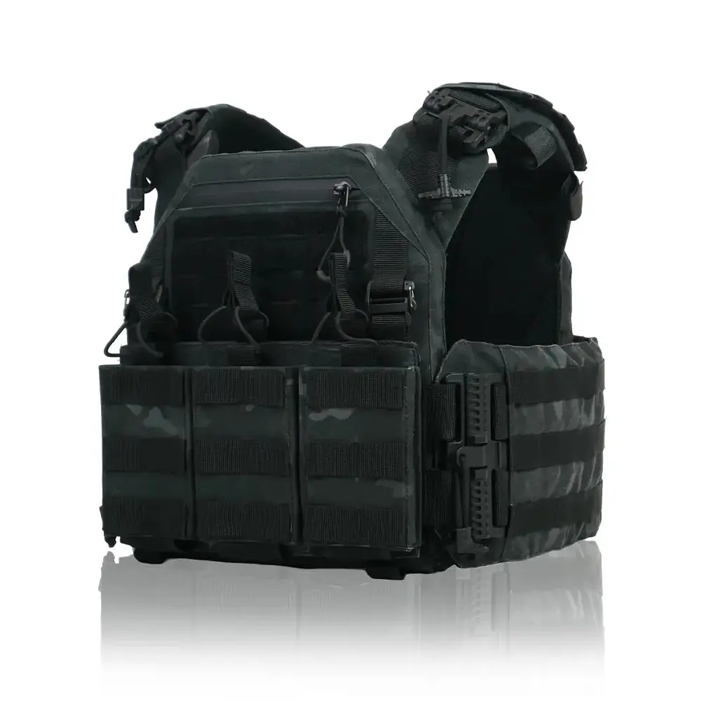Плитоноска Kiborg GU gen.2 + 3 підсумки Black Multicam (1000-k77003) - фото 8