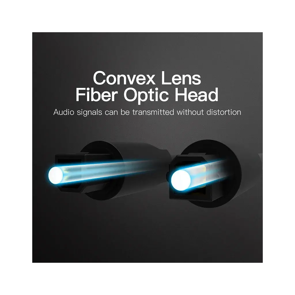 Кабель мультимедійний Optical Toslink 2.0m black Vention (BAEBH) - фото 2