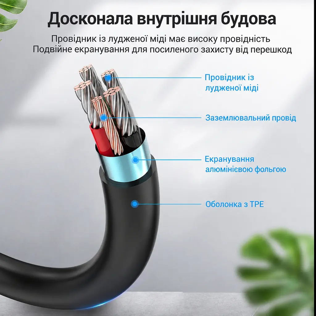 Кабель Vention COWBH USB-C - Mini-USB 2 м чорний (COWBH) - фото 6