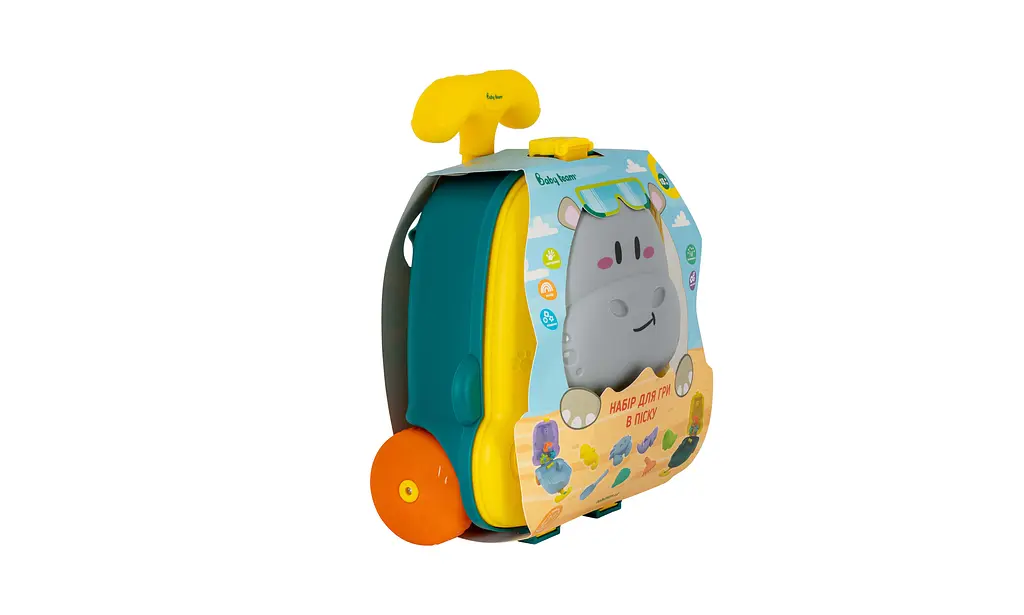 Набір для гри в піску в валізі 8 ел Baby Teamарт (9515_зелений) - фото 3