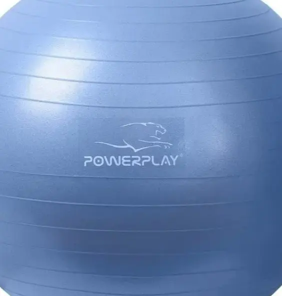 М'яч для фітнесу (фітбол) PowerPlay 4001 Ø65 cm Gymball Синій + помпа (PP_4001_65_Blue) - фото 3