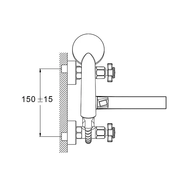 Смеситель для ванной Troya QMG3-A621 30412 - фото 3