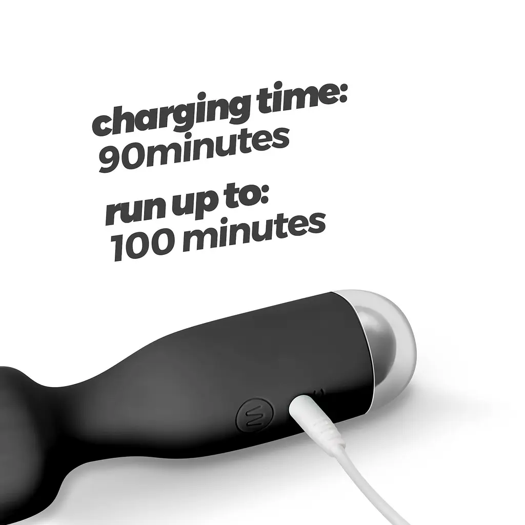 Мини-вибратор Crushious Wanderlust 15 см (черный) - фото 6