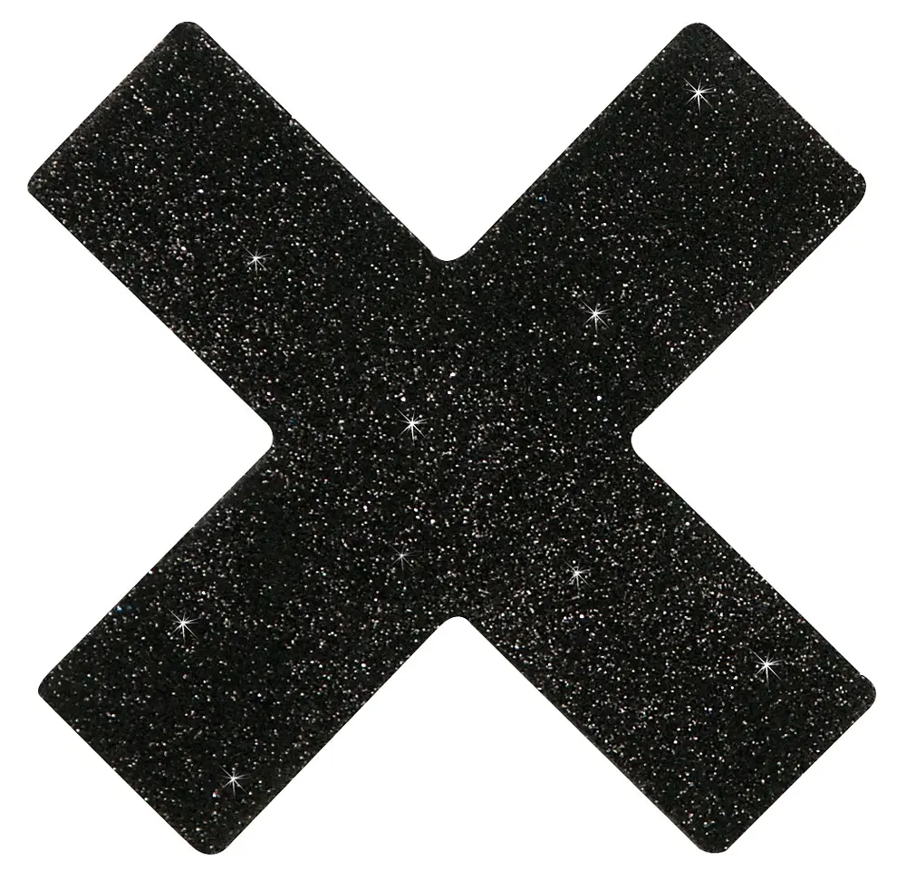 Наклейки на соски Cottelli Collection Nipple Sticker X, чорний