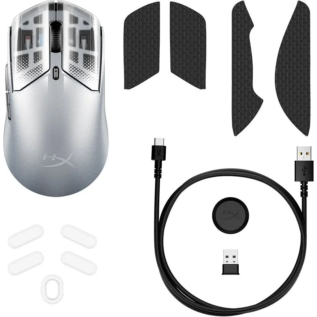 Мышь HyperX Pulsefire Haste 2 S Wireless Silver (9B002AA) - фото 7