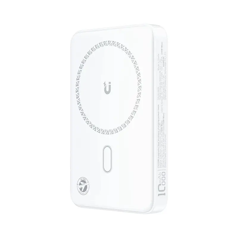 Зовнішній аккумулятор ACEFAST M26-10000 PD20W magnetic fast wireless charging power bank білий