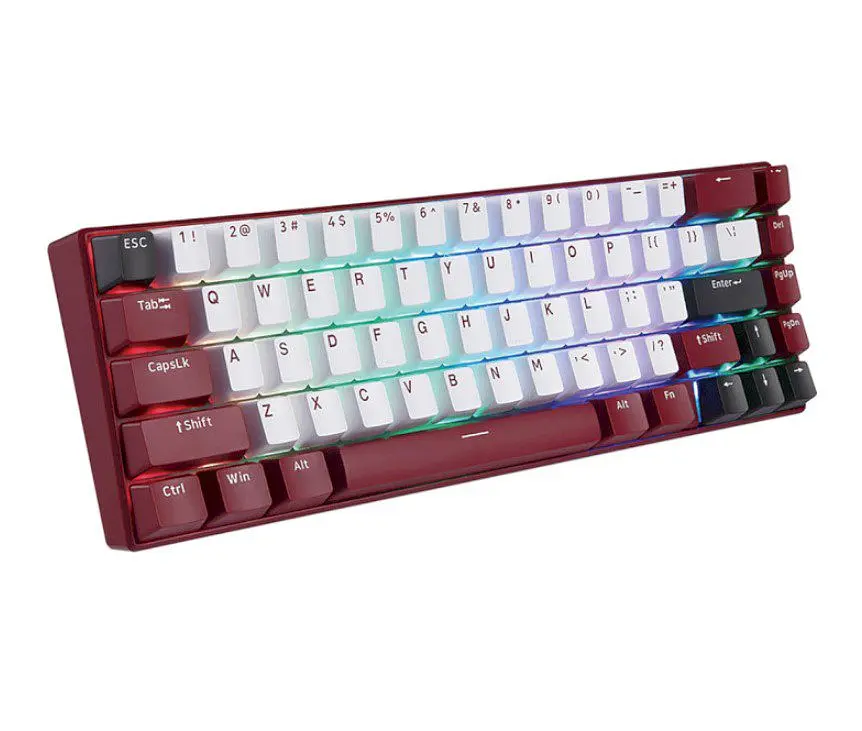 Клавіатура ігрова механічна Motospeed BK-67 Wireless Red-White Outemu Switch Red - фото 2