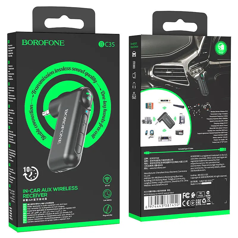 Bluetooth аудио ресивер Borofone BC35 (AUX 3.5mm) - фото 7