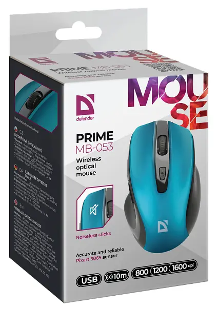 Міша Defender Prime MB-053 Wireless TURQUOISE (52054) (6918401) - фото 5