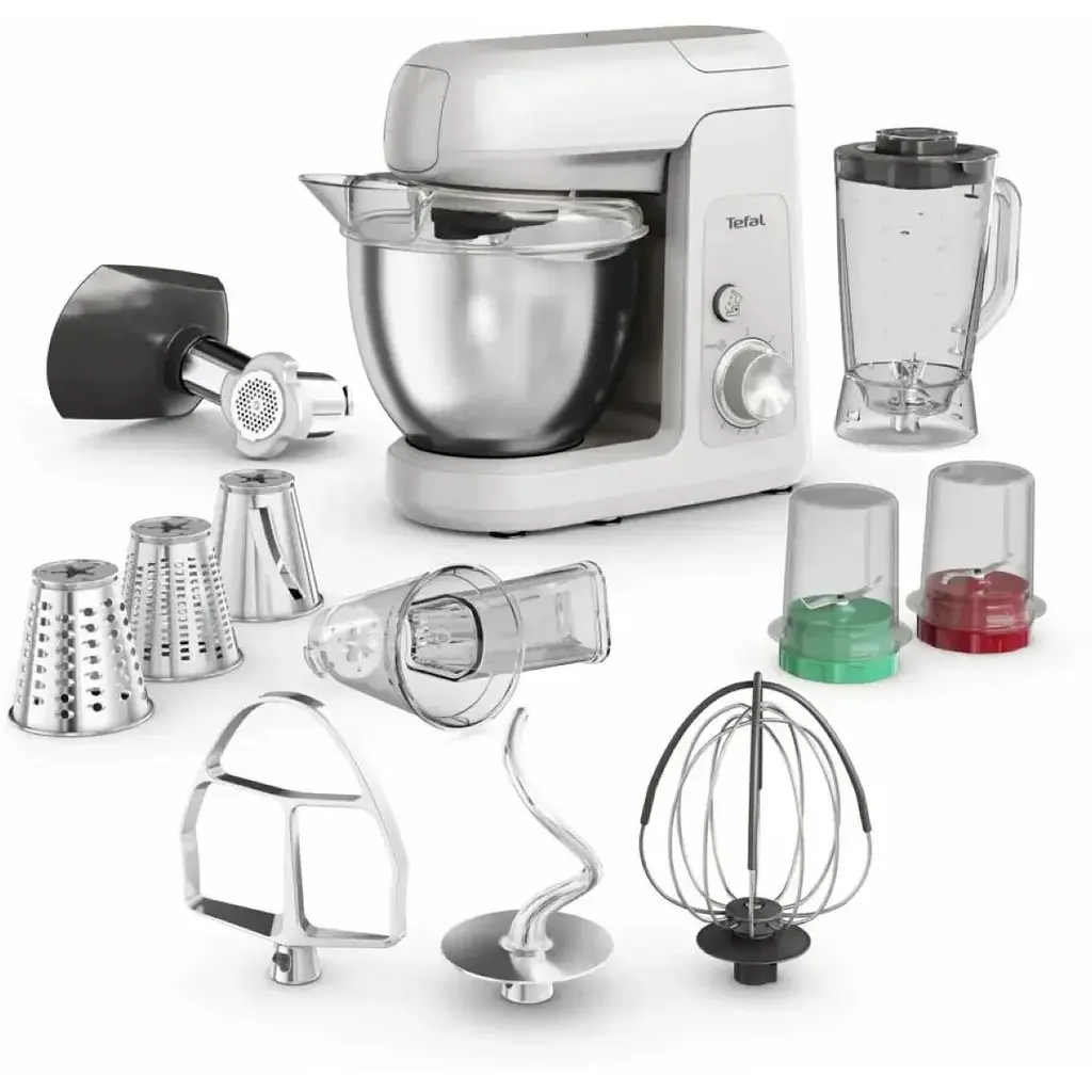 Кухонна машина Tefal Bake Partner 1100Вт білий - фото 2