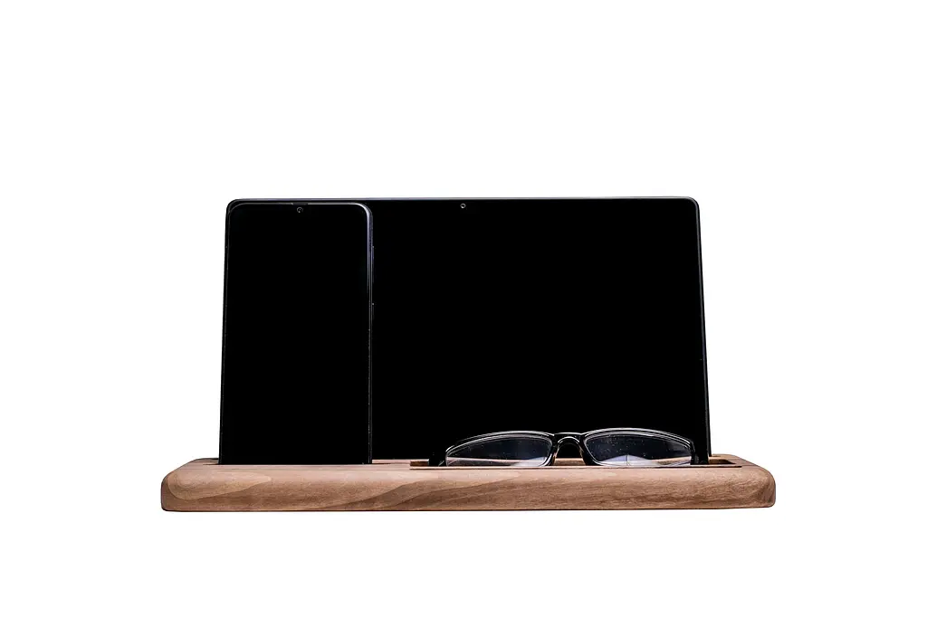 Дерев'яний органайзер для гаджета ecoWalnut 285x130x18 мм - фото 6