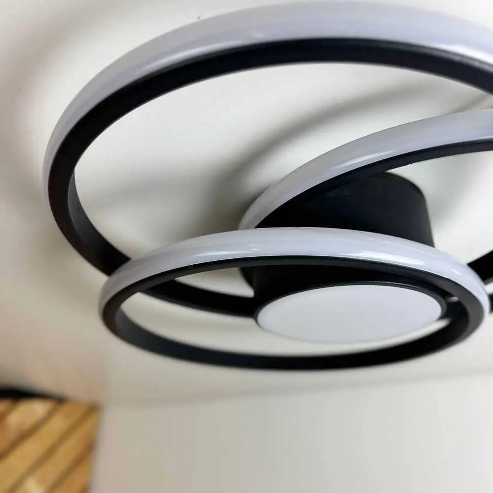 Світильник LED smart FORSAGE+пульт круг 100W 3000-5000K IP20 чорний Violux ( 220765 ) - фото 3