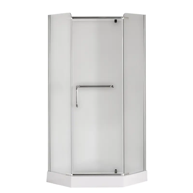 Душова кабіна з низьким піддоном Mixxus Lines SCT01-90x90x198-TR хром прозоре скло 6 мм MI6913, Універсальна, прозорий, хром - фото 6