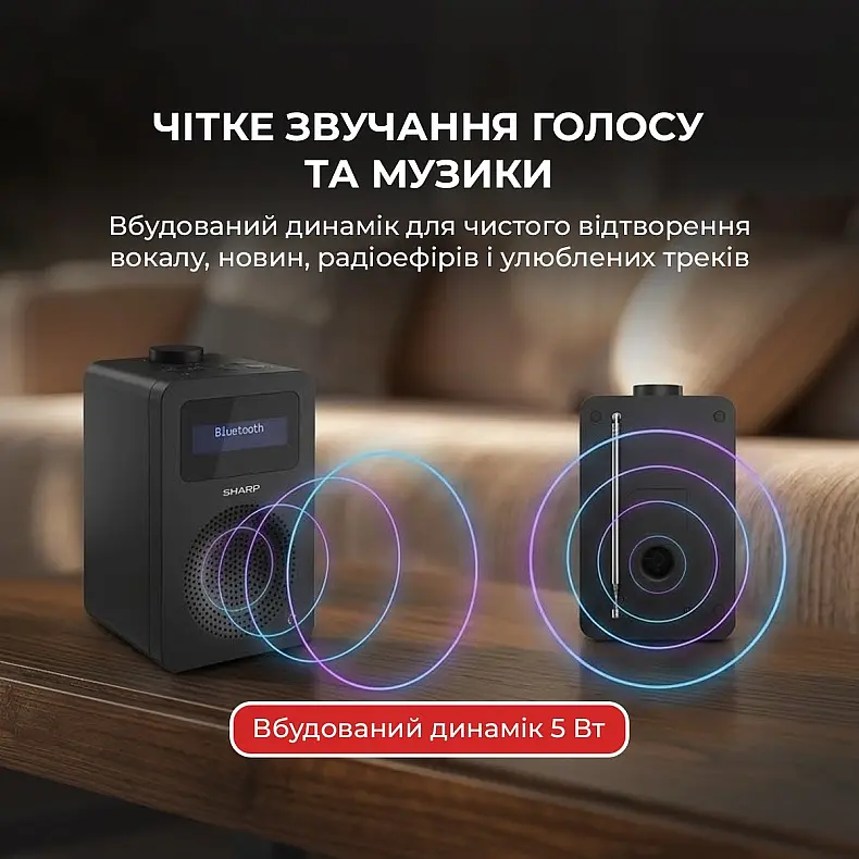 Радиоприемник Sharp DR-430 Black - фото 8