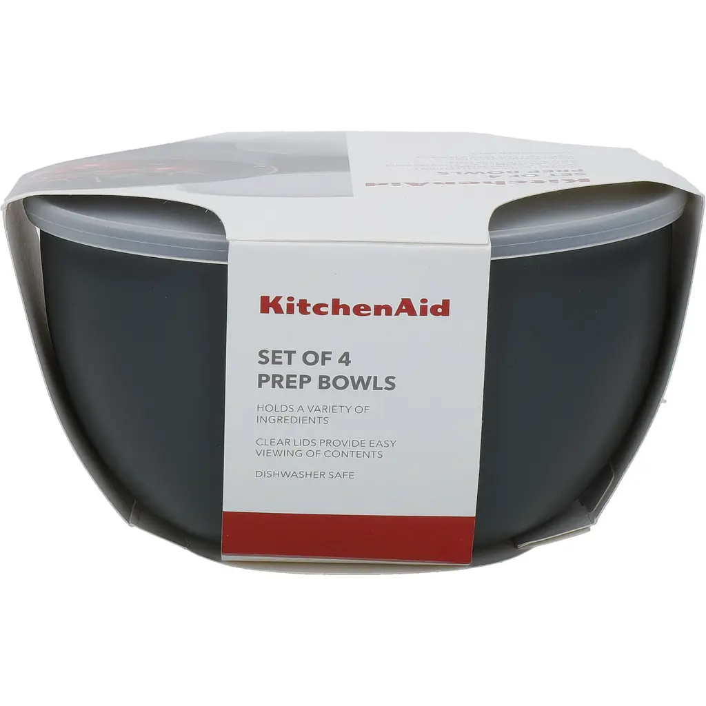 Набор мисок с крышками KitchenAid Coreline серый 4 шт. (KQG176OSCGG) - фото 5