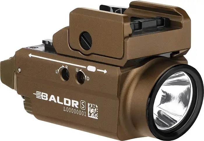 Фонарь с ЛЦВ Olight Baldr S Green Laser Desert Tan - фото 2