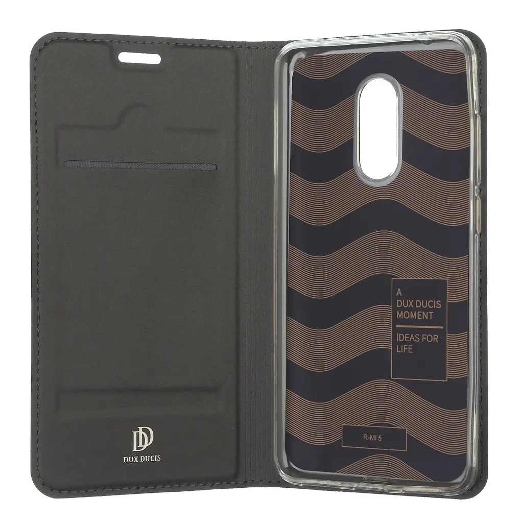 Dux Ducis Xiaomi Redmi 5 PU Flip Leather Book Cover Black - фото 2