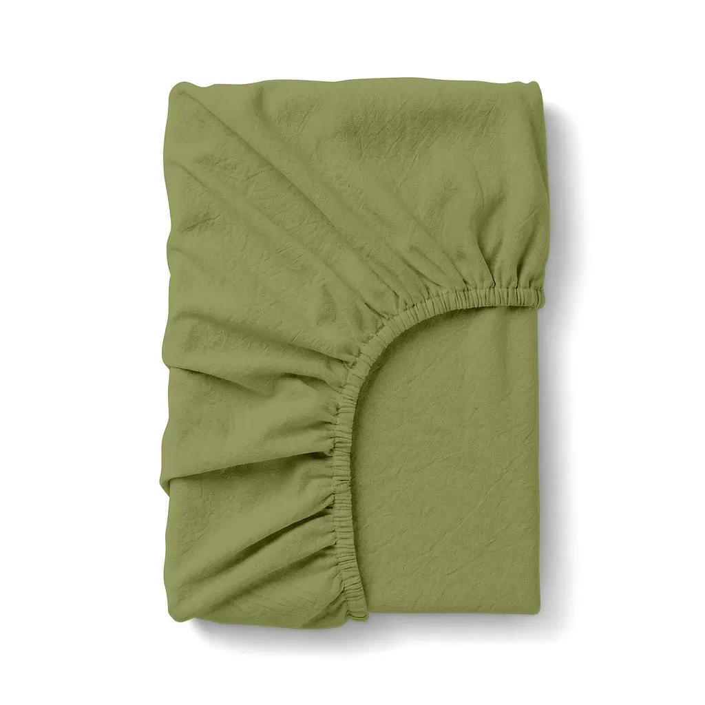 Набір простирадл на резинці з вареної бавовни 80х160 URBAN OLIVE COSAS (2200000043191) - фото 2