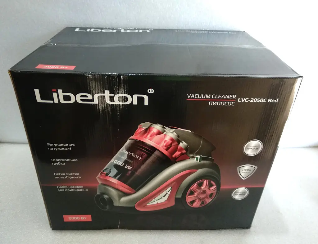 Пилосос Liberton LVC-2050C Red 2000 Вт циклонний - фото 4