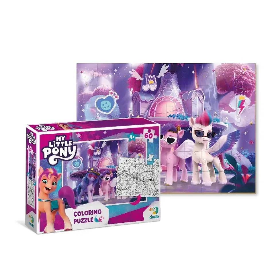 Дитячі Пазли 2 в 1 My Little Pony "Вечірка" DoDo 200136 60 елементів - фото 2