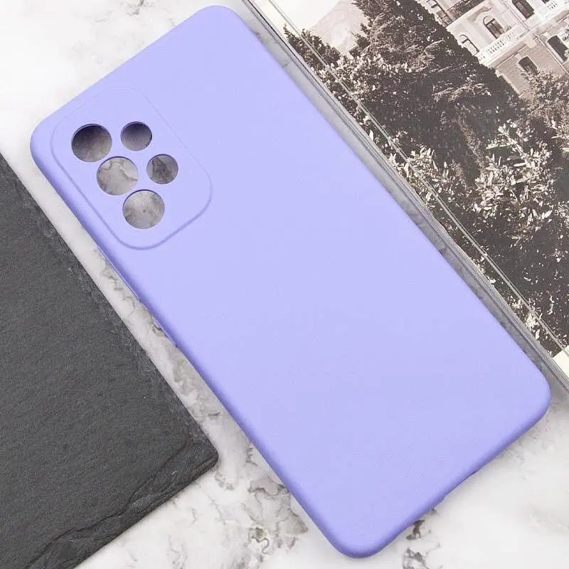 Чехол Silicone Cover Lakshmi Full Camera (AAA) для Samsung Galaxy A32 5G Сиреневый / Dasheen - фото 5
