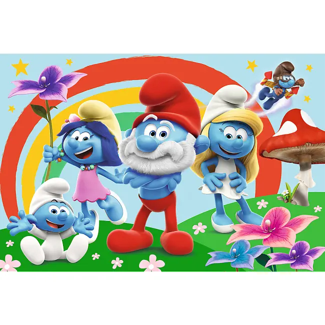 Пазли MAXI "The Smurfs. День смурфів" 24 елементи 14374 Trefl (5900511143744) - фото 2