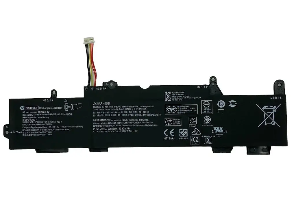 Акумулятор для ноутбука HP SS03XL EliteBook 730 11.55V Black 4330 mAh - фото 2