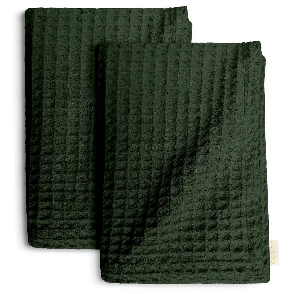 Вафельні рушники Forest Greek Waffle CS1 2шт 75х95см/75х130см (SetTw_GreekWaffle_98Forest75x95_98Forest75x130)