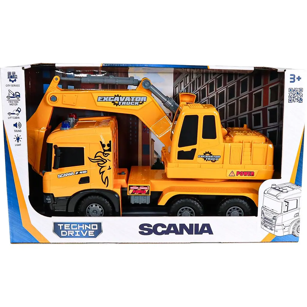 Автомодель TechnoDrive Super Big Truck Экскаватор Scania (5006KS) - фото 9