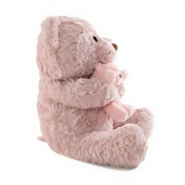 Игрушка-подушка Медведь с малышом и пледом 110х140 см розовый ТМ COLORFUL HOME 509-33P - фото 4