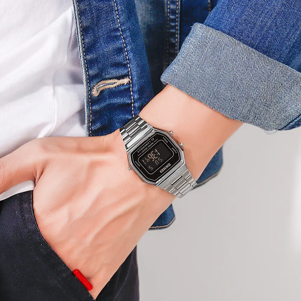 Наручний годинник чоловічий 1647SI Silver Skmei acs0030654 - фото 4