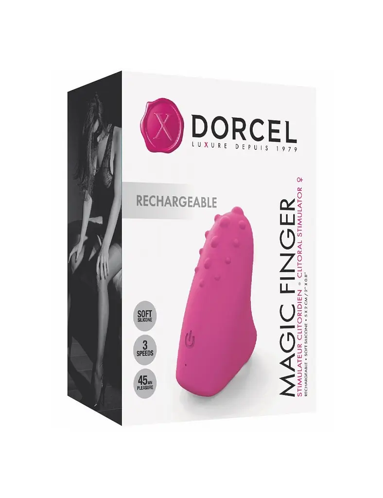Вібратор на палець Dorcel Magic Finger 5 см рожевий - фото 4