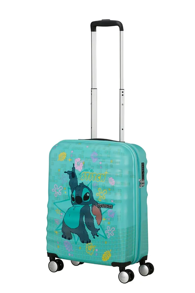 Валіза 55 См American Tourister WAVEBREAKER DISNEY STITCH FLOWER 55x40x20 31C*57017 - фото 7