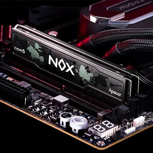 Пам'ять 16Gb x 2 (32Gb Kit) DDR5, 5600 MHz, NOX, Black, 40-40-40-80, 1.25V, з радіатором Apacer teh0020307 - фото 3