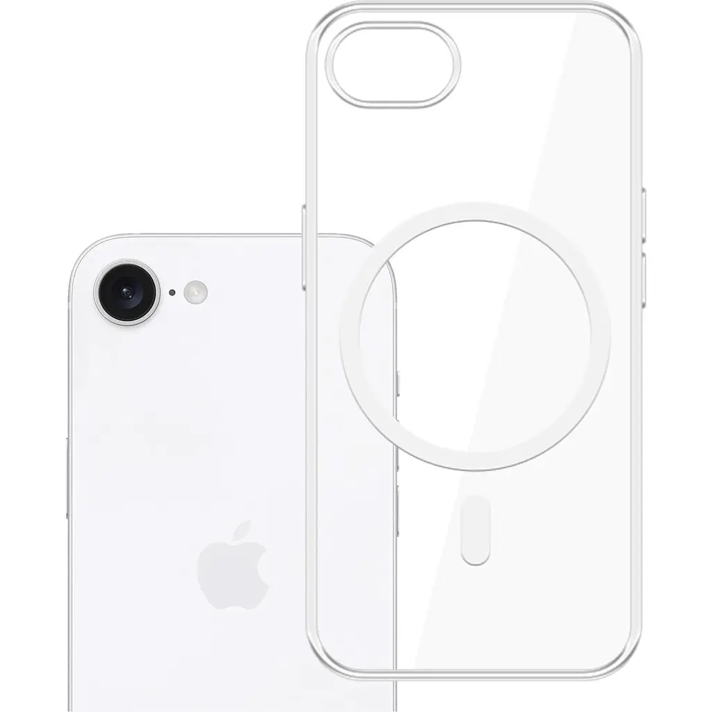 Чохол Clear Case with MagSafe для Apple iPhone 17e/ 16e Transparent AAA [138722] - фото 3