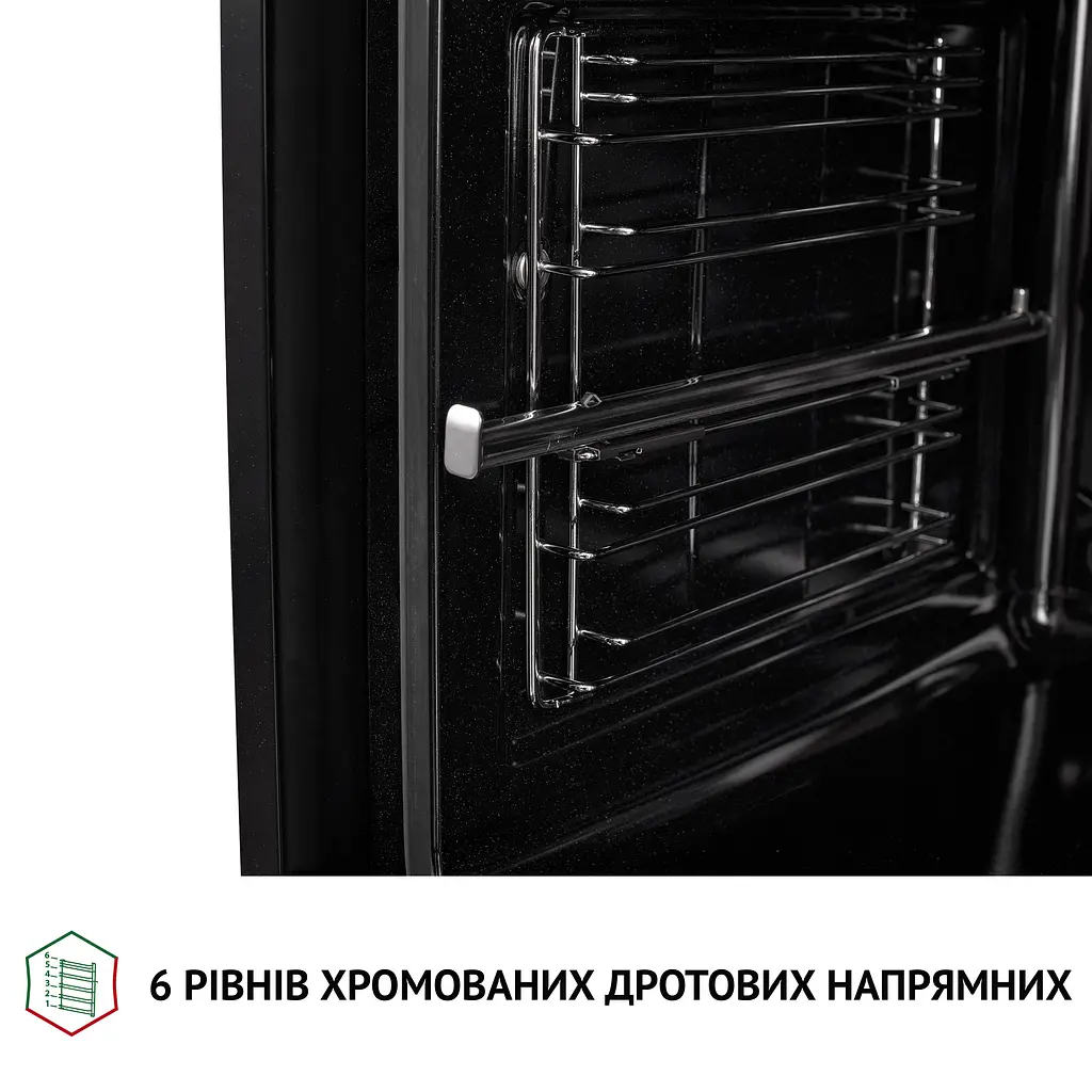 Духова шафа електрична PERFELLI DIAMOND 6D10N INOX - фото 9