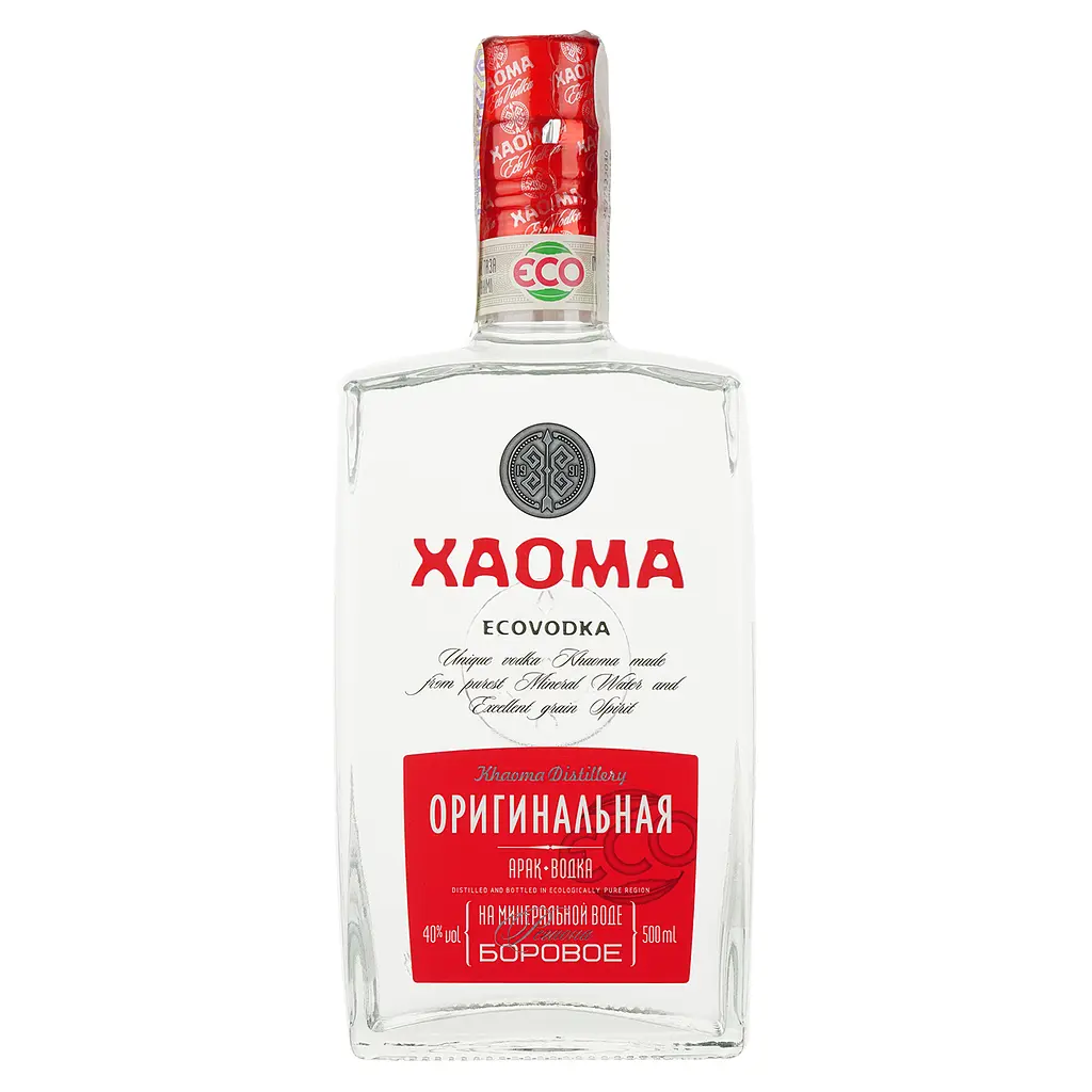 Горілка Xaoma Оригінальна, на мінеральній воді регіону Борове, 40%, 0,5 л - фото 1
