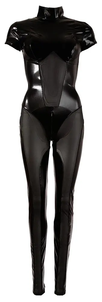 Комбінезон Cottelli Party Jumpsuit Wet Look, XL (чорний) - фото 7