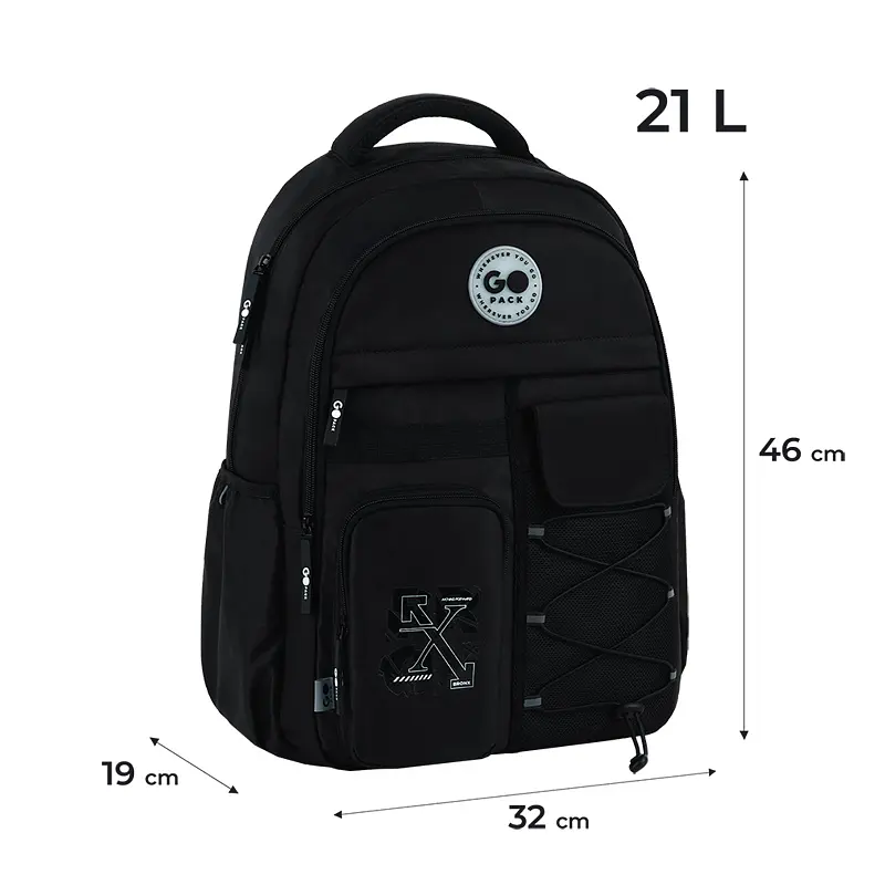 Рюкзак GoPack Education Teens 184 черный Черный (GO26-184L-3) - фото 2
