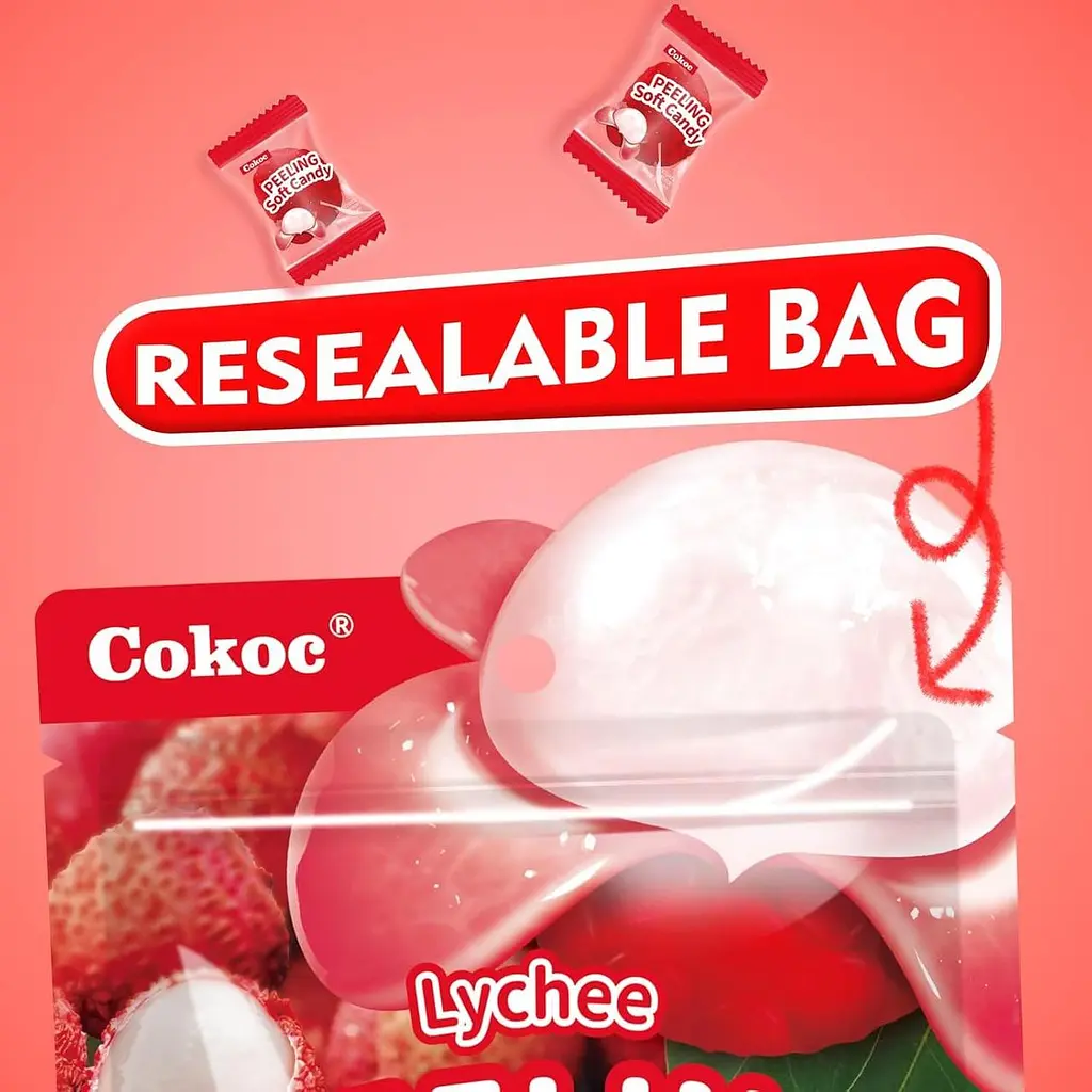 Желейні цукерки Cokoc Peeling Soft Candy Lychee 75г - фото 5