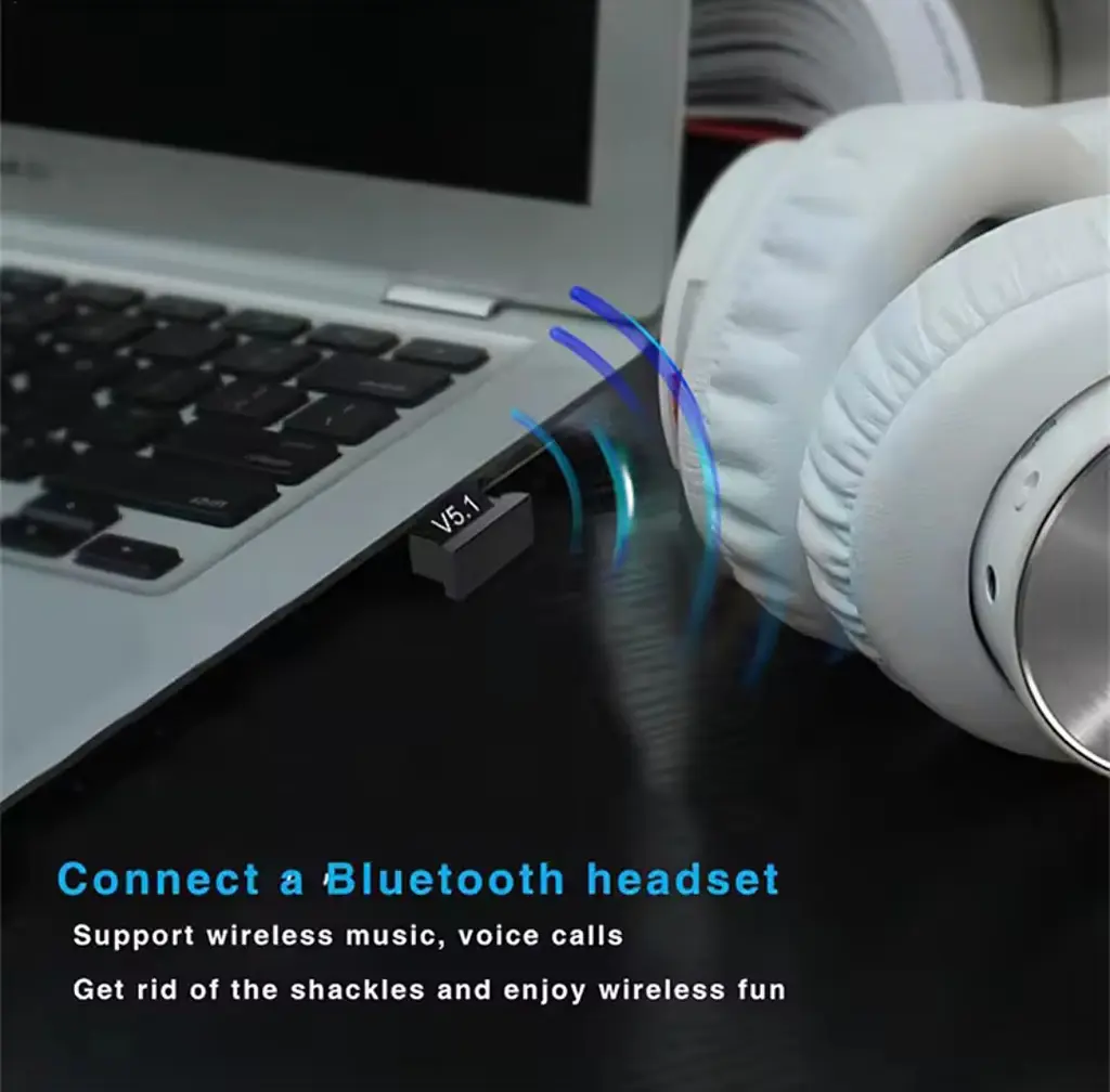 Міні USB Bluetooth 5,1 адаптер для ПК, ноутбука, миші, клавіатури, планшета, телефона, принтера, динаміка - фото 11