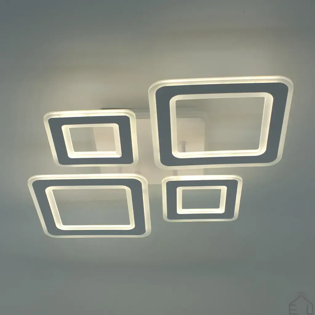Смарт люстра керована світлодіодна OVAL RGB 110 Bт 5S 550x520x75 мм Біла ESLLSE - фото 3