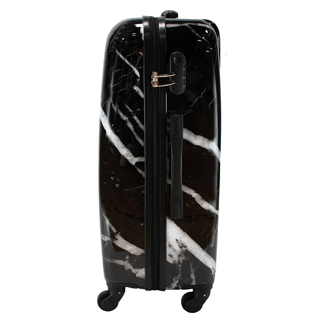 Валіза середня Semi Line 24 дюйми (M) дюйми (M) Polycarbonate/ABS-Plastic Black Marble (T5730-2) - фото 3