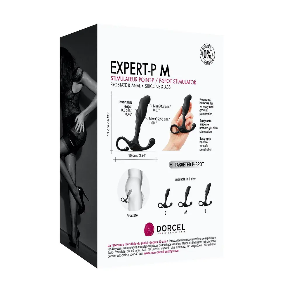 Масажер простати Dorcel Expert P M, 11 см чорний - фото 6