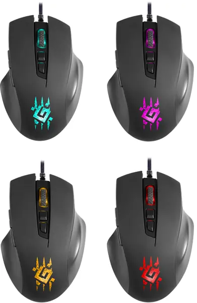 Миша Defender Wolverine GM-700L RGB 7 кнопок 12800 dpi (52700) - фото 5