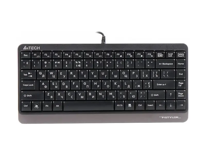 Клавіатура A4Tech FK11 Fstyler Compact Size USB Grey