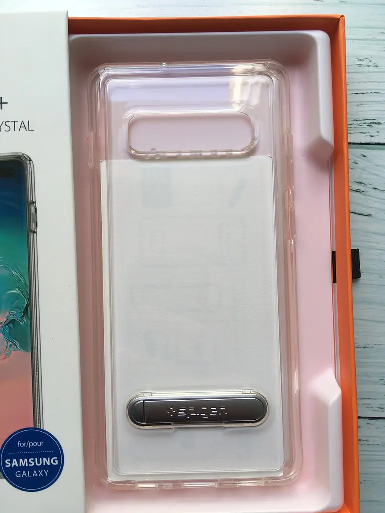 Чохол прозорий із підставкою Spigen Slim Armor Crystal Hybrid 605CS25388 для Samsung Galaxy S10 (6.1") Clear - фото 5