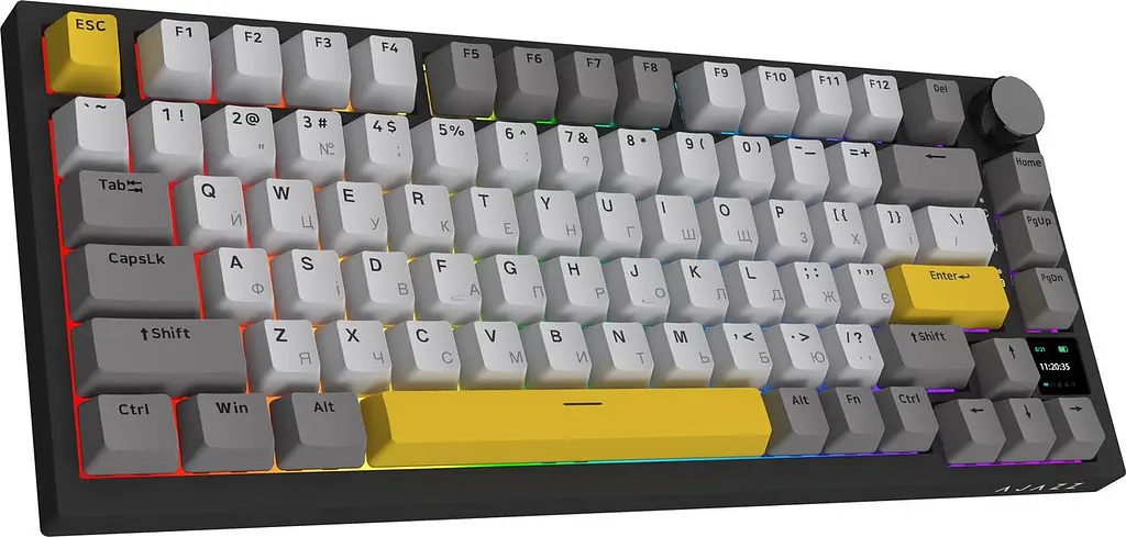 Клавіатура бездротова Ajazz AK820 Pro Gift Switch Чорний (AK820PRO-G-BGY) - фото 4