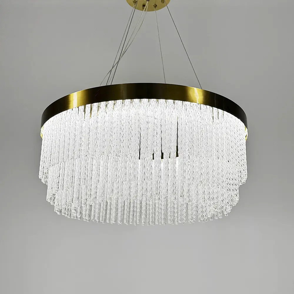 Изысканная подвесная LED люстра в латунном корпусе Ø 60 см Ст. M 221-600 | Line F - фото 5